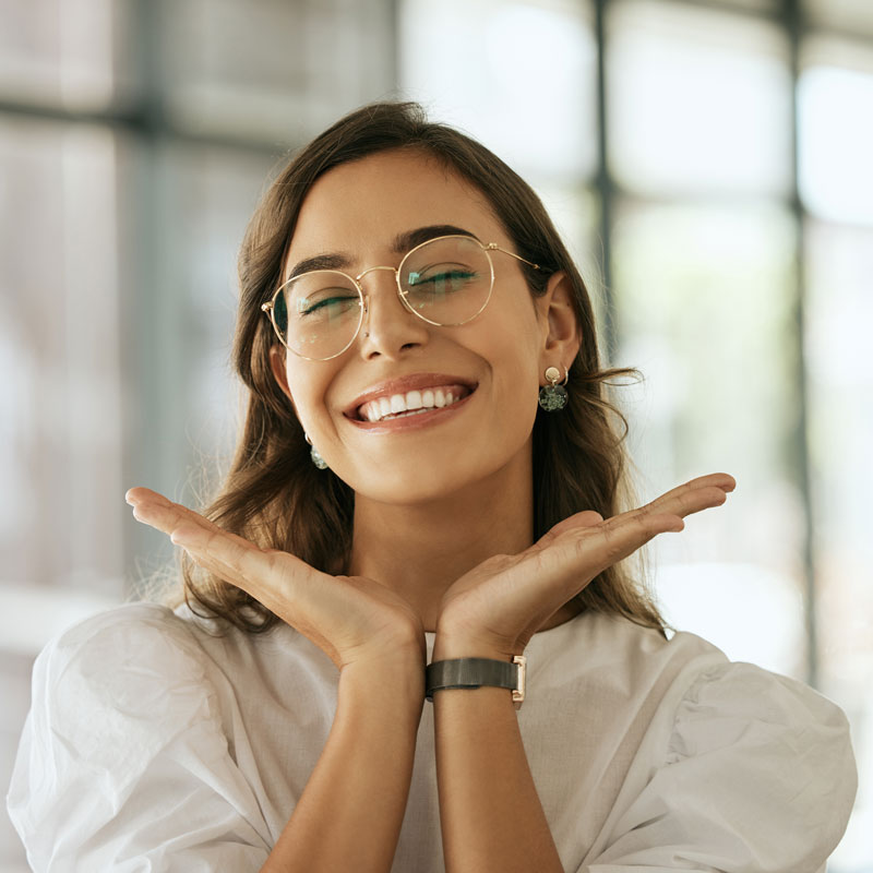 lady smiling